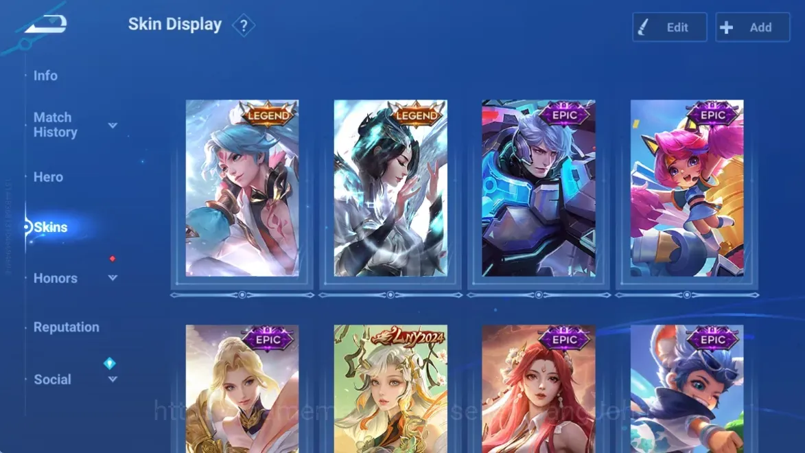 Honor of Kings Accounts Rare Skin Global|73S 50H|Legend Allain|Legend Consort Yu|Epic Arthur|Epic Cai Yan|Epic 1