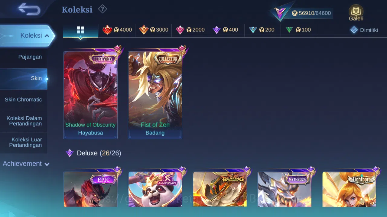 Mobile Legends: Bang Bang Accounts Others Hero 117 Skin 234 | Transformers Granger, Roger | CC Badang | Luckybox Haya 3