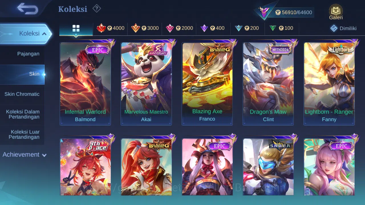 Mobile Legends: Bang Bang Accounts Others Hero 117 Skin 234 | Transformers Granger, Roger | CC Badang | Luckybox Haya 4
