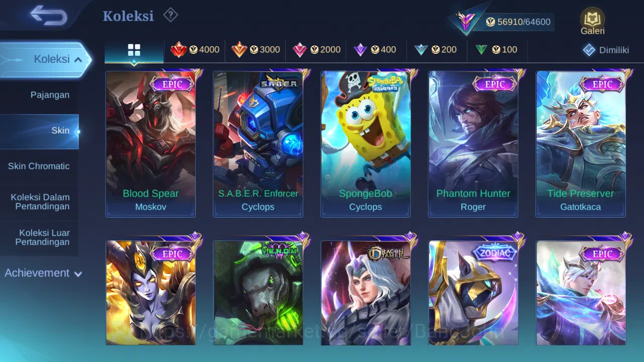 Mobile Legends: Bang Bang Accounts Others Hero 117 Skin 234 | Transformers Granger, Roger | CC Badang | Luckybox Haya 6
