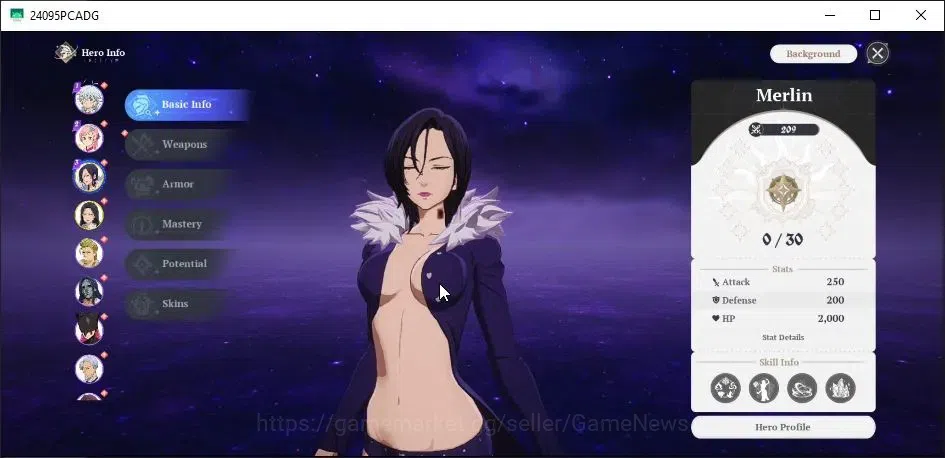 The Seven Deadly Sins: Origin Accounts SEA|Lv 2|Starter 2 SSR [Merlin,Guila]| 8 SR[Trista image 3