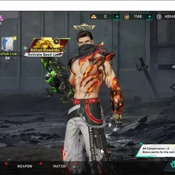 Blood Strike Accounts Collab Skin ASIA|2 ETERNAL DEagle Scorpio,MP7 Tidesong|Collab AOT Female Titan,M4A1,TokRev MCX