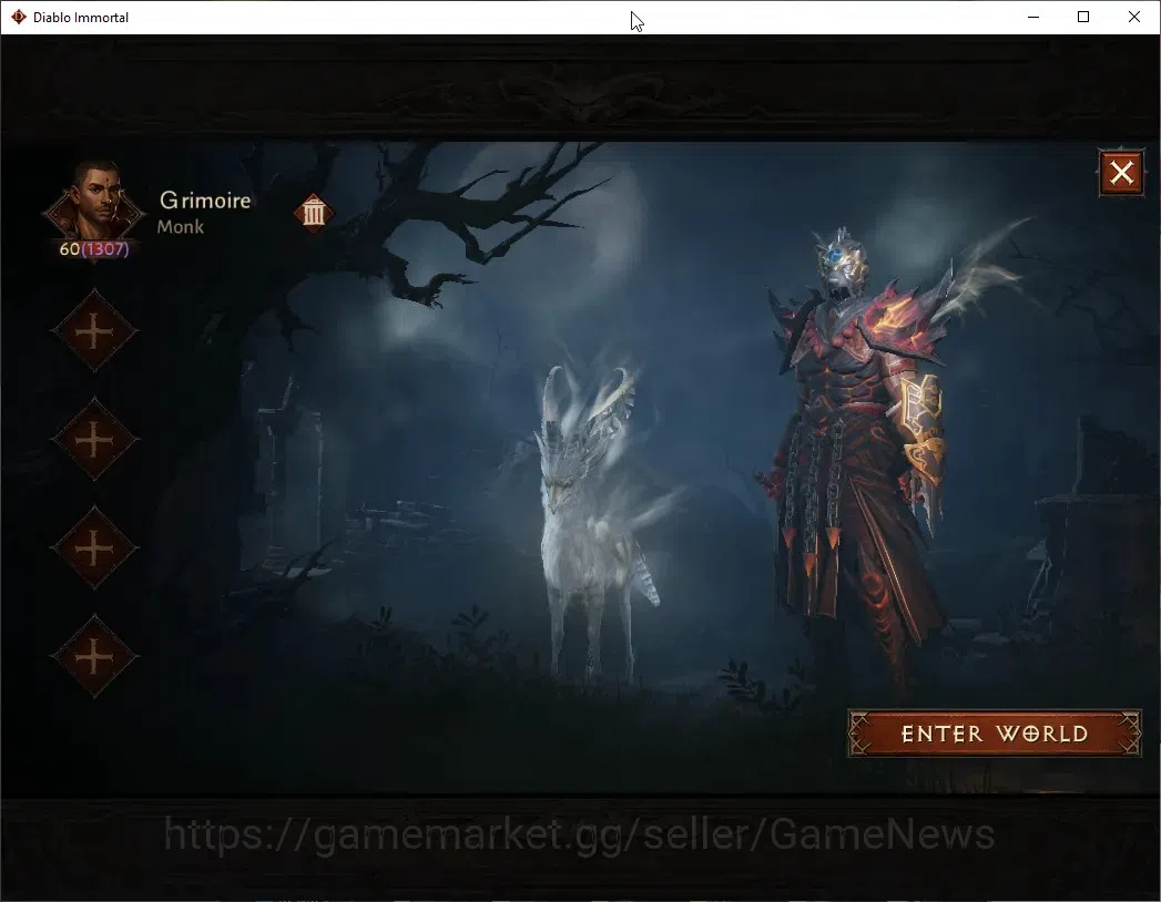 Diablo Immortal Accounts High-End SA - Halbu|CS OFF|Lv 60 (1307)|Monk|CR 54k|Reso 2546|Paragon Vanquisher|Inferno IX|9 1