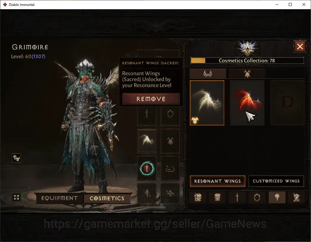 Diablo Immortal Accounts High-End SA - Halbu|CS OFF|Lv 60 (1307)|Monk|CR 54k|Reso 2546|Paragon Vanquisher|Inferno IX|9 17