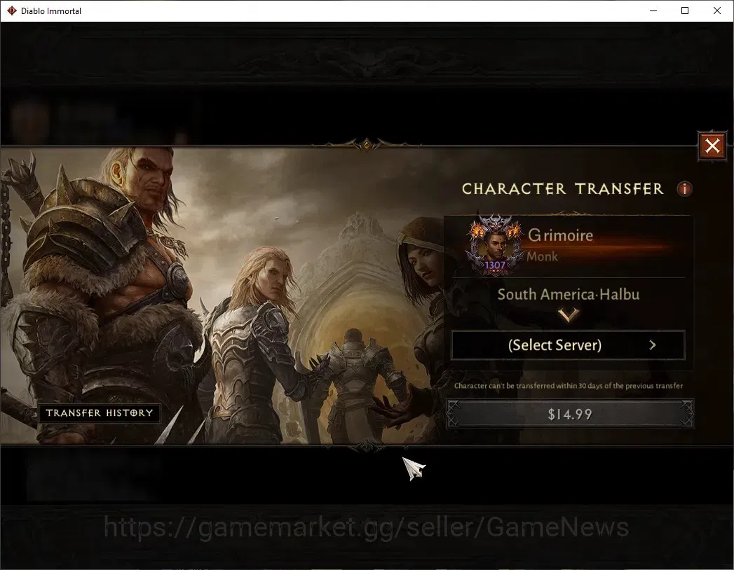 Diablo Immortal Accounts High-End SA - Halbu|CS OFF|Lv 60 (1307)|Monk|CR 54k|Reso 2546|Paragon Vanquisher|Inferno IX|9 2