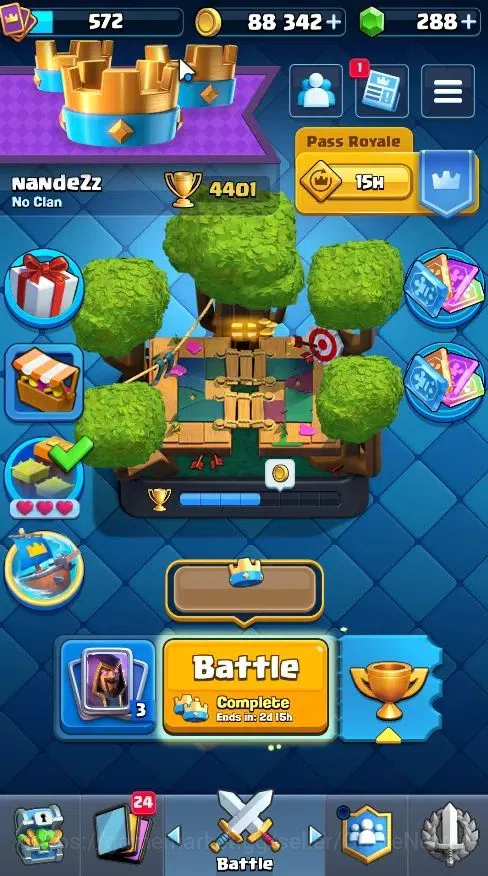 Clash Royale Accounts Lvl 572|Trophy 4401|KTL 10|Card 70/121|1 Hero,4 EV image 1
