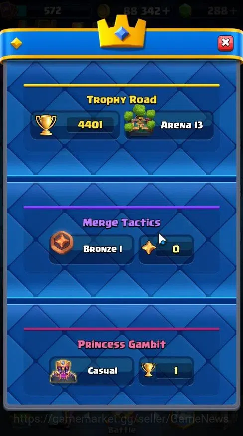 Clash Royale Accounts Lvl 572|Trophy 4401|KTL 10|Card 70/121|1 Hero,4 EV image 3