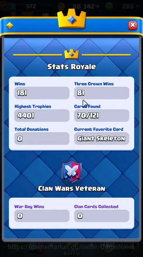 Clash Royale Accounts Lvl 572|Trophy 4401|KTL 10|Card 70/121|1 Hero,4 EV image 6