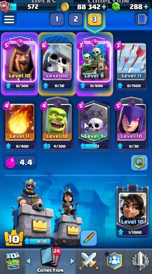 Clash Royale Accounts Lvl 572|Trophy 4401|KTL 10|Card 70/121|1 Hero,4 EV image 7
