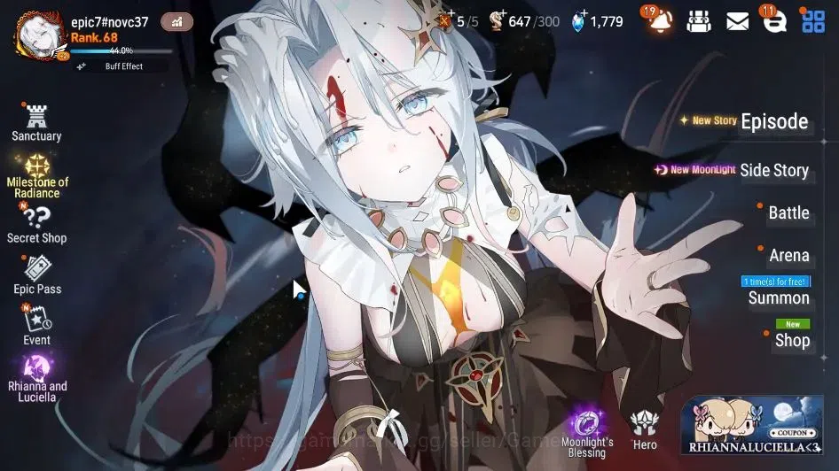 Epic Seven Accounts GLOBAL Unverif|New Era|17 ML(Salome,LOTScales,LC B image 1