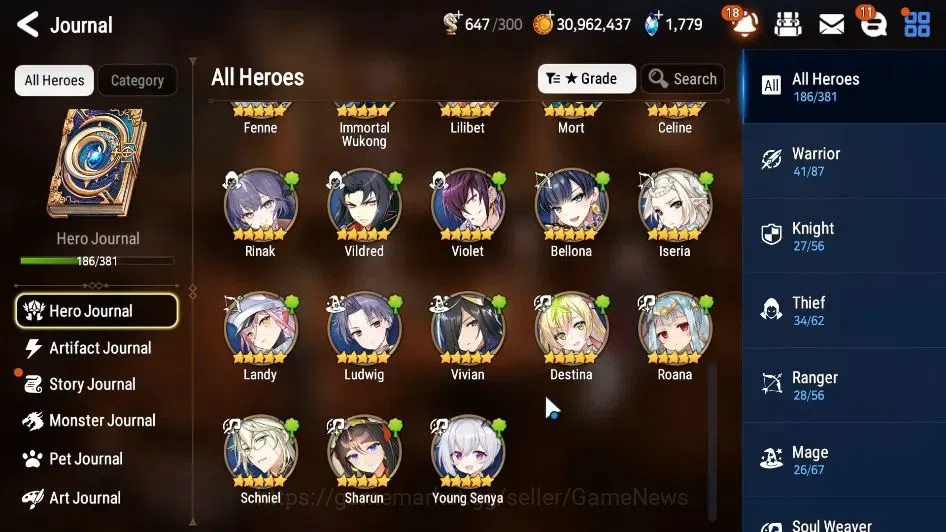 Epic Seven Accounts GLOBAL Unverif|New Era|17 ML(Salome,LOTScales,LC B image 10