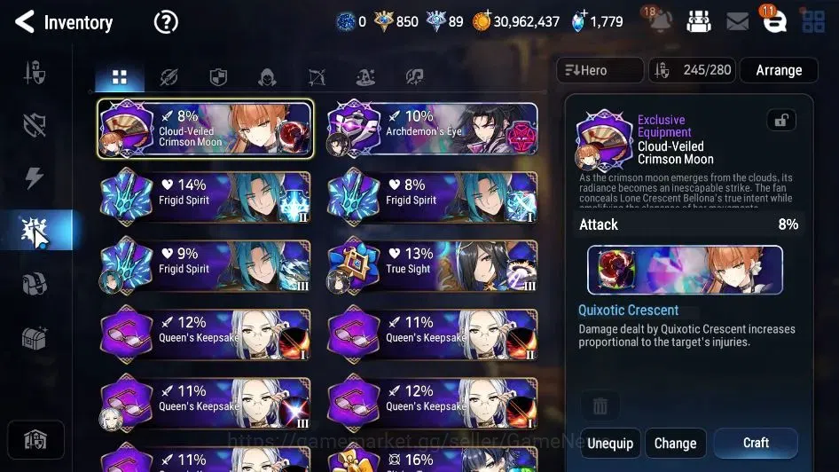 Epic Seven Accounts GLOBAL Unverif|New Era|17 ML(Salome,LOTScales,LC B image 18