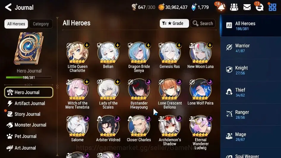 Epic Seven Accounts GLOBAL Unverif|New Era|17 ML(Salome,LOTScales,LC B image 6