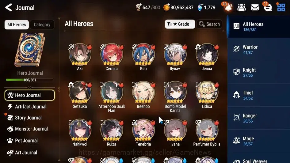 Epic Seven Accounts GLOBAL Unverif|New Era|17 ML(Salome,LOTScales,LC B image 8