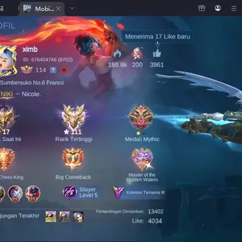 Mobile Legends: Bang Bang Accounts Collector Global|Hero 114|Skin 289|Renowned|CC Nata 7 Epic ,2 Valentine, Lightborn