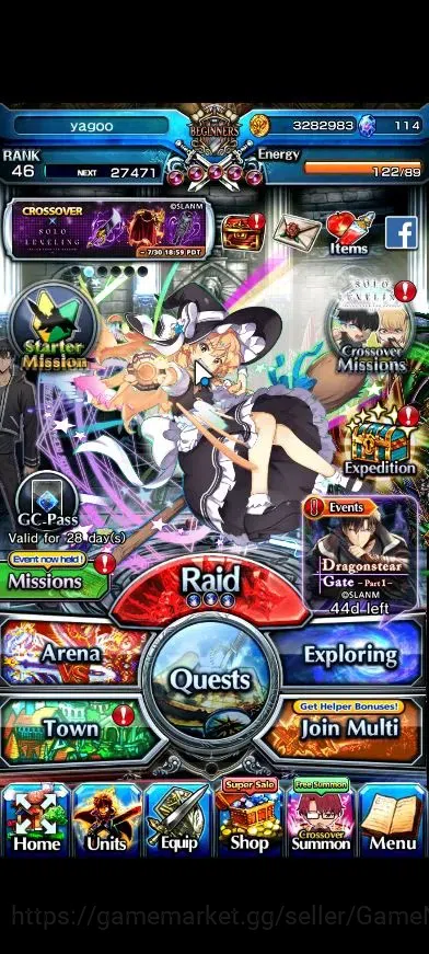 Grand Summoners Accounts GlobalRank 46|3 Ascend+2 TW|2x Sung Jinwoo+TW,Mari image 1