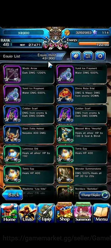 Grand Summoners Accounts GlobalRank 46|3 Ascend+2 TW|2x Sung Jinwoo+TW,Mari image 10