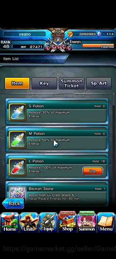 Grand Summoners Accounts GlobalRank 46|3 Ascend+2 TW|2x Sung Jinwoo+TW,Mari image 2