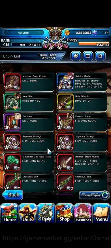 Grand Summoners Accounts GlobalRank 46|3 Ascend+2 TW|2x Sung Jinwoo+TW,Mari image 9
