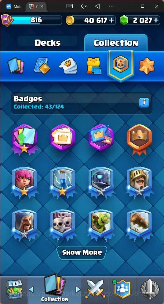 Clash Royale Accounts Global |CL 816|KTL 11|Trophy 5016|90 Cards|1 Hero| image 15