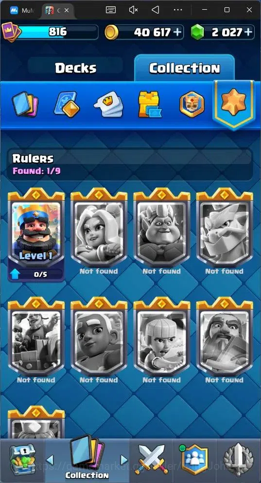 Clash Royale Accounts Global |CL 816|KTL 11|Trophy 5016|90 Cards|1 Hero| image 16