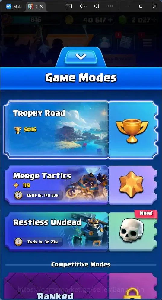 Clash Royale Accounts Global |CL 816|KTL 11|Trophy 5016|90 Cards|1 Hero| image 2