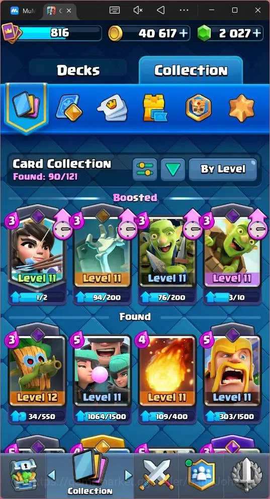 Clash Royale Accounts Global |CL 816|KTL 11|Trophy 5016|90 Cards|1 Hero| image 7