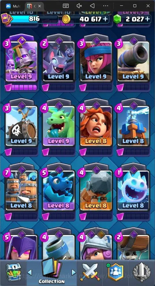 Clash Royale Accounts Global |CL 816|KTL 11|Trophy 5016|90 Cards|1 Hero| image 9