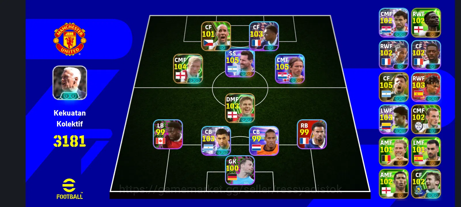 eFootball Accounts Legends & Iconic Players EFOOTBALL 2027 | RARE CARD MESSI, J KOLLER,MODRIC,S GERARD,P SCHOLES,PACK 1