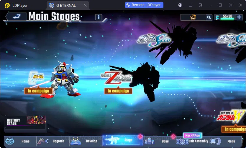 SD Gundam G Generation ETERNAL Accounts Global Rank 1 | FreshStory | 100+K Diamond, Selector Banner On, 8Gundam SSR+ 2Supp 8