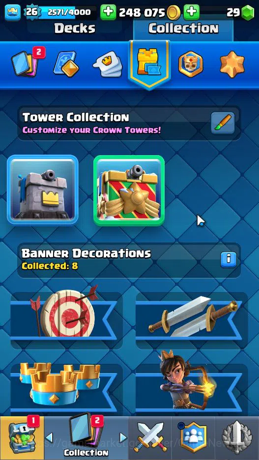 Clash Royale Accounts Lv 26|Trophy 4046|KTL 10|Limited Skin|Card 79|1 HE image 13