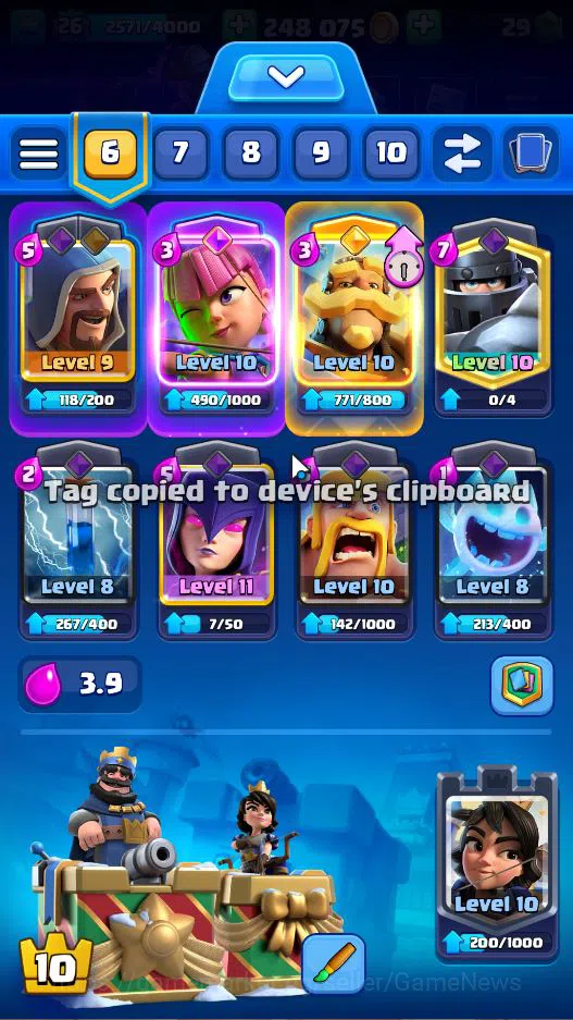 Clash Royale Accounts Lv 26|Trophy 4046|KTL 10|Limited Skin|Card 79|1 HE image 3