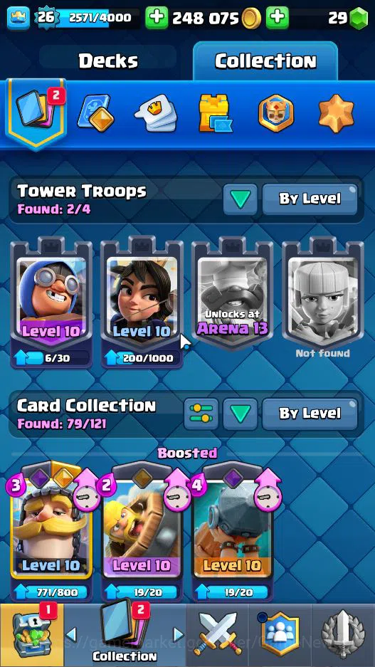 Clash Royale Accounts Lv 26|Trophy 4046|KTL 10|Limited Skin|Card 79|1 HE image 4