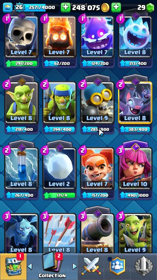 Clash Royale Accounts Lv 26|Trophy 4046|KTL 10|Limited Skin|Card 79|1 HE image 6