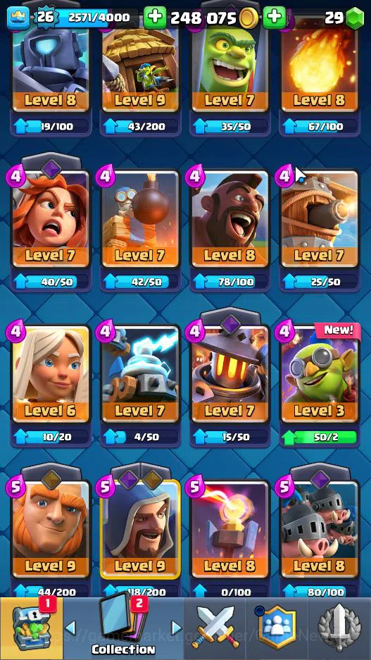 Clash Royale Accounts Lv 26|Trophy 4046|KTL 10|Limited Skin|Card 79|1 HE image 8