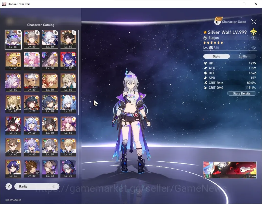 Honkai Star Rail Accounts Others Asia|Free ZZZ|TL 69|20 Limited (Castorice,YaoGuang,Cyrene)+Sign Mortenax Blade,SW999,Mydei 1