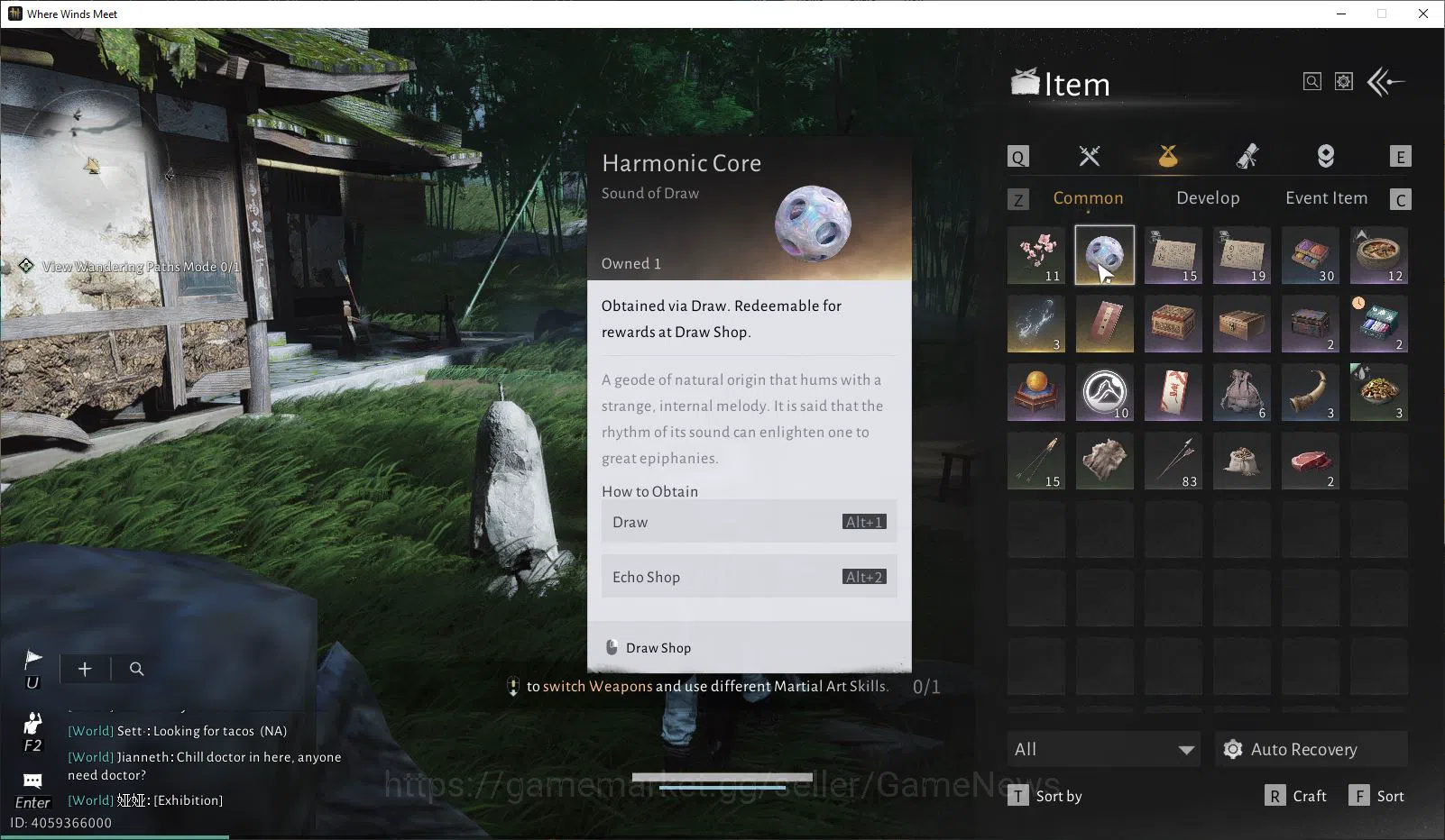 Where Winds Meet Accounts GLOBAL|Lv 5|Starter|GS 3671|1 Harmonic Core|Nameless Sword + Infernal Twinblades |Low 3