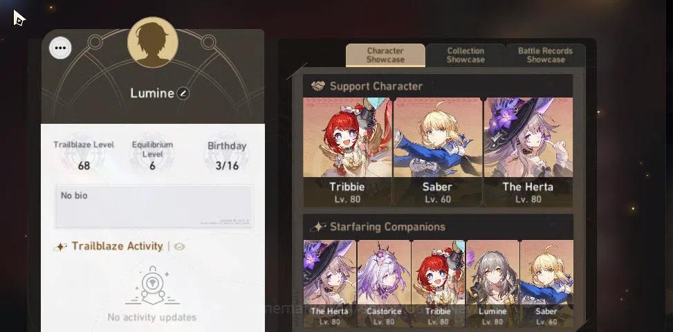Honkai Star Rail Accounts Asia|TL 68|1,2K SJ|12 Limited|Casto+Sign,Saber,Pha image 1