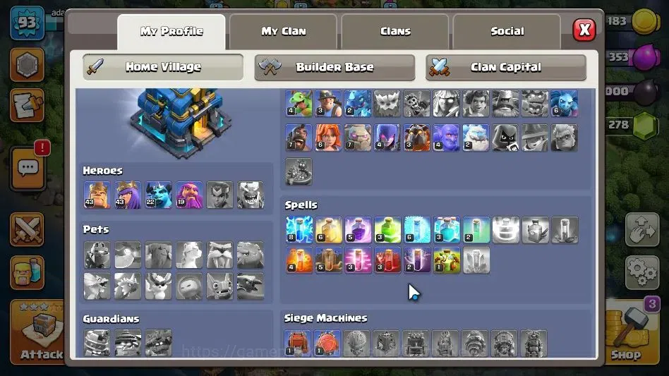 Clash of Clans Accounts TH 12-BH 8|LV 93|HH 5|BK 43,AQ 43,GW 19,MP 22|BM 1 image 3