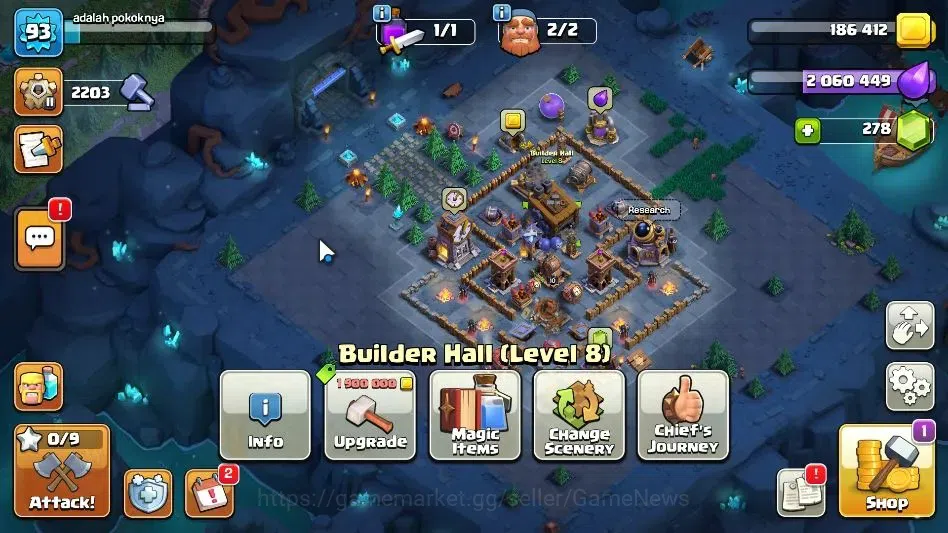 Clash of Clans Accounts TH 12-BH 8|LV 93|HH 5|BK 43,AQ 43,GW 19,MP 22|BM 1 image 6