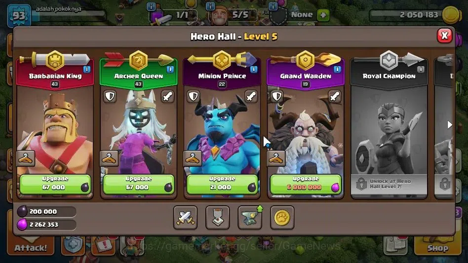 Clash of Clans Accounts TH 12-BH 8|LV 93|HH 5|BK 43,AQ 43,GW 19,MP 22|BM 1 image 8