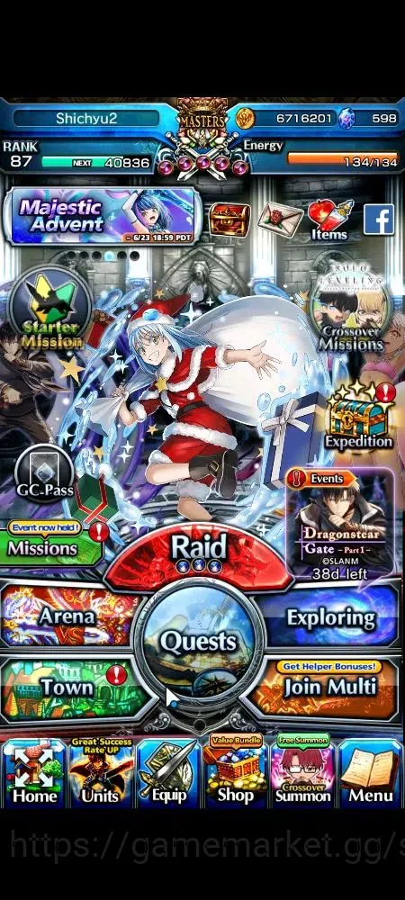 Grand Summoners Accounts Global|Rank 87|598 cc|15 Ascend+6 TW|(Emiya,DL Rim image 1