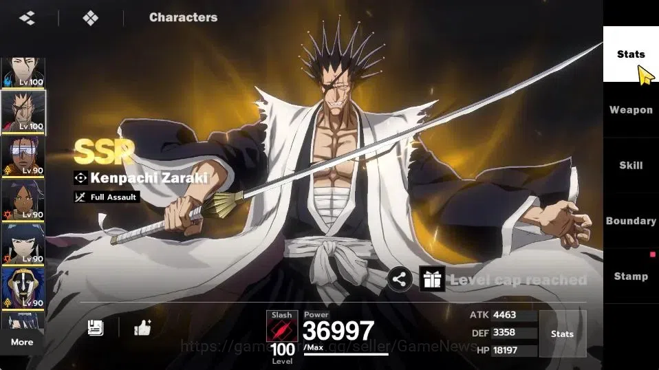 BLEACH: Soul Resonance Accounts NuverseSEA|Lv73|11SSR [(AizenB1,KisukeB2,Szayela,K image 14