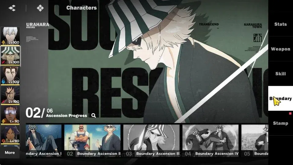 BLEACH: Soul Resonance Accounts NuverseSEA|Lv73|11SSR [(AizenB1,KisukeB2,Szayela,K image 8