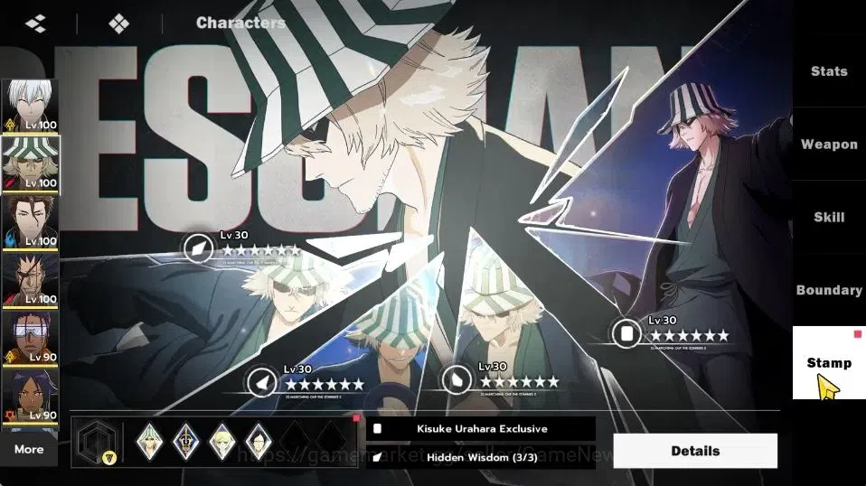BLEACH: Soul Resonance Accounts NuverseSEA|Lv73|11SSR [(AizenB1,KisukeB2,Szayela,K image 9