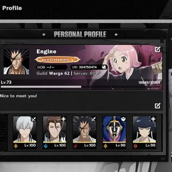 BLEACH: Soul Resonance Accounts NuverseSEA|Lv73|11SSR [(AizenB1,KisukeB2,Szayela,K image 1