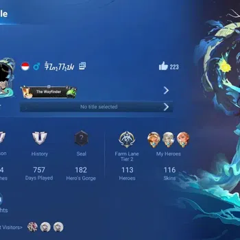 Honor of Kings Accounts Rare Skin Global|113H 116S|SanXingDui [Hou Yi]|LNY2024 [Da Qiao]|Many Epic Skins|TakeMail Check SS