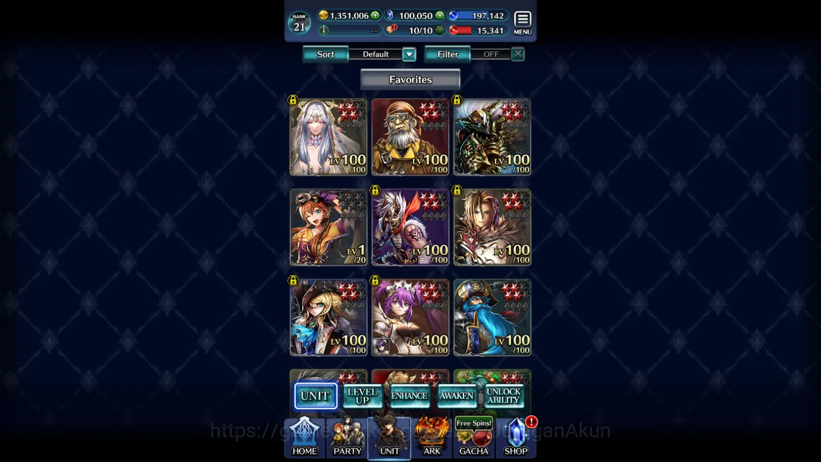 GLOBAL Rank21|100k Crystal|G Lilaha,SR Maddine,HL Roland,Yashamaru,AoG Baran+Other|1 UR+3 SSR ARK|Code Only|Check SS(LC897) Last Cloudia Mid‑Game GLOBAL Rank21|100k Crystal|G Lilaha,SR Maddine,HL image 1