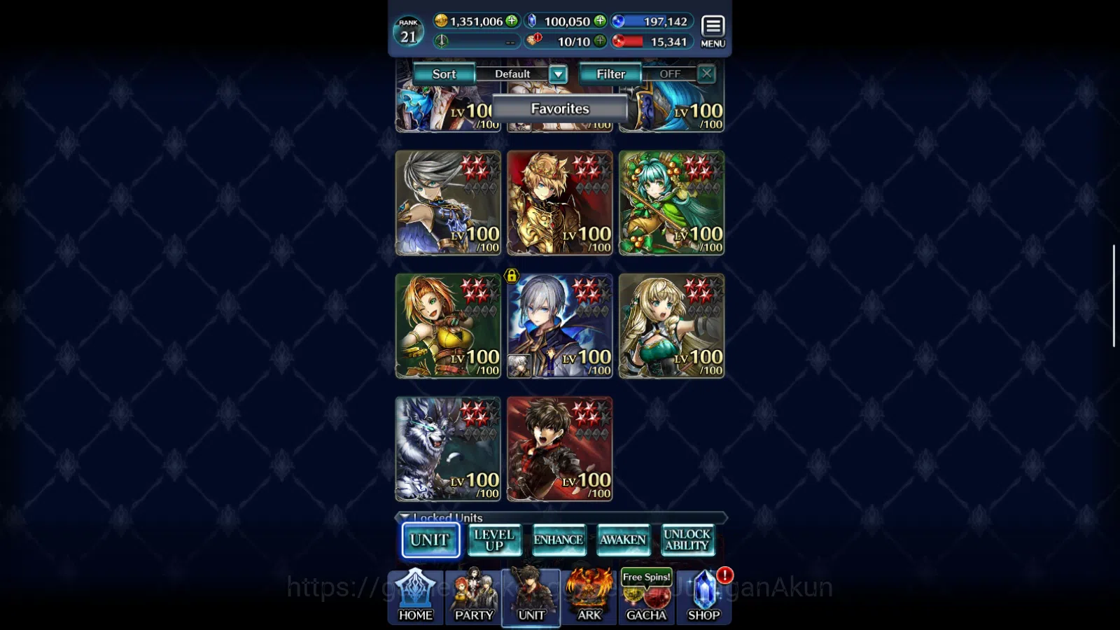Last Cloudia Accounts Mid‑Game GLOBAL Rank21|100k Crystal|G Lilaha,SR Maddine,HL Roland,Yashamaru,AoG Baran+Other|1 UR+3 SSR 2