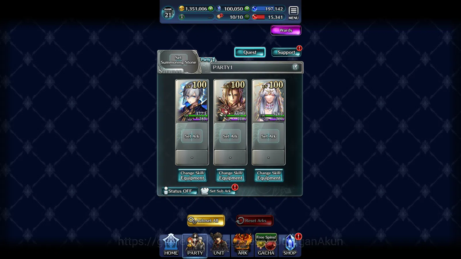 Last Cloudia Accounts Mid‑Game GLOBAL Rank21|100k Crystal|G Lilaha,SR Maddine,HL Roland,Yashamaru,AoG Baran+Other|1 UR+3 SSR 3